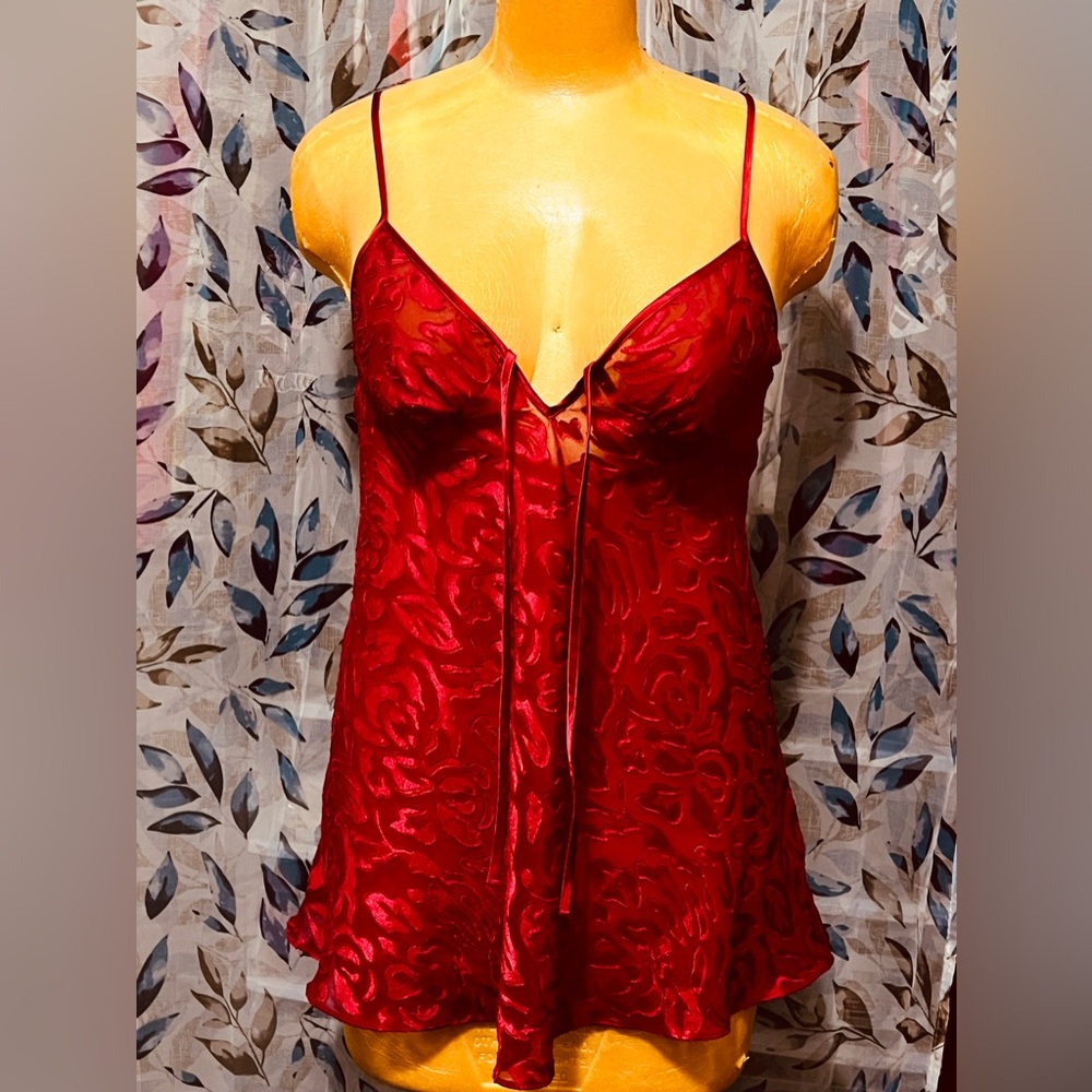 Gilligan & O'Malley Red Sheer lingerie/Chemise